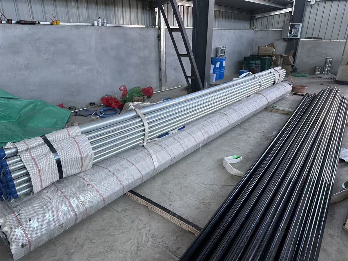 Steel pipe in the works